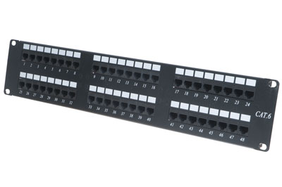 Patch panel 48-port Unshielded VIVANCO CAT.6 VCCPUF6482