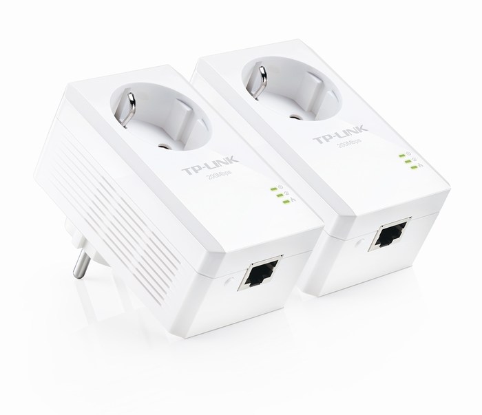AV200 Powerline Adapter with AC Pass Throught Starter TP-LINK TL-PA2010PKIT
