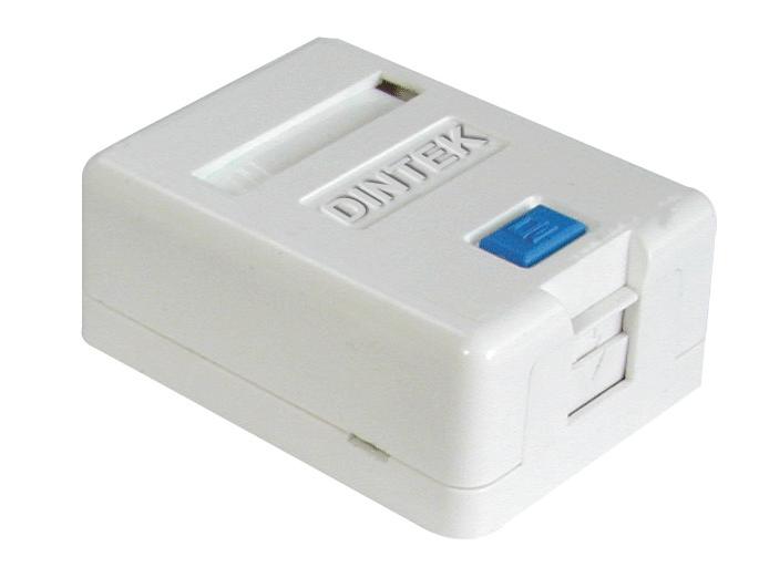 Ổ mạng nổi 1 port Dintek - Surface mount box (1301-02012)