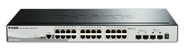 24 Port Gigabit Smart Switch + 4 slot SFP D-LINK DGS-1510-28