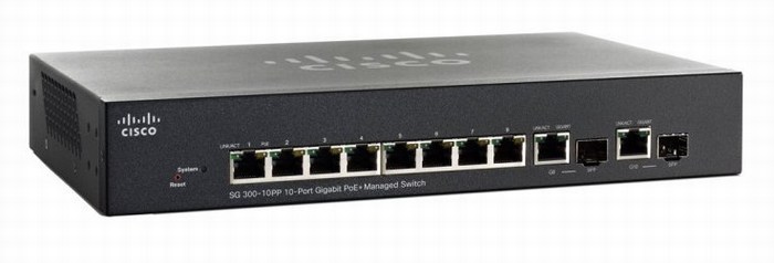 10-port Gigabit PoE Managed Switch CISCO SG300-10PP