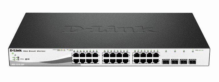 24-Port PoE Gigabit Smart Switch + 4 Slot SFP D-Link DGS-1210-28P	