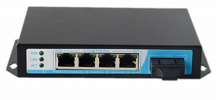 4-Port 10/100Mbps PoE Switch NETONE NO-AT-41F (130 Watt)