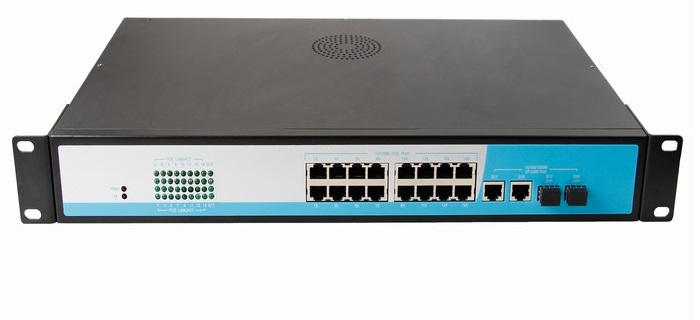 16-Port 10/100/1000Mbps PoE Switch NETONE NO-ATG-1622 (500 Watt)