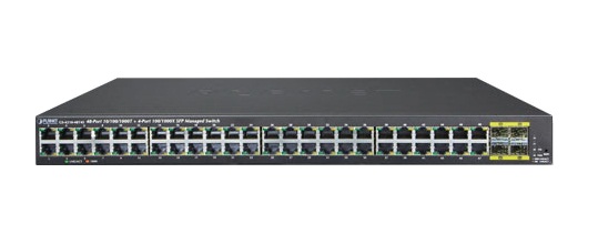 48 Port 10/100/1000BASE-T + 4 Port 100/1000BASE-X SFP Switch PLANET GS-4210-48T4S