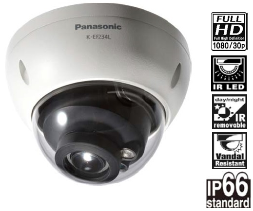 Camera IP Dome hồng ngoại 2.0 Megapixels PANASONIC K-EF234L01