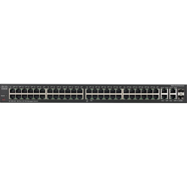 48-Port 10/100Mbps PoE Switch CISCO SF300-48P (SRW248G4P-K9)