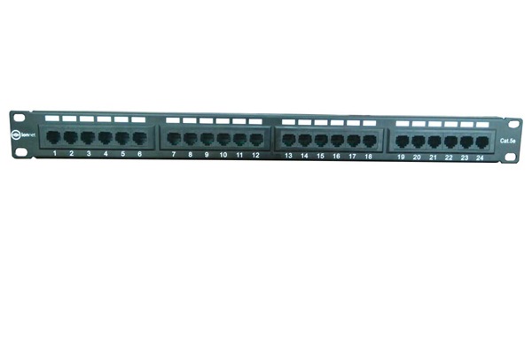 Patch panel 24 port IONNET CAT.5e, 19 inch 