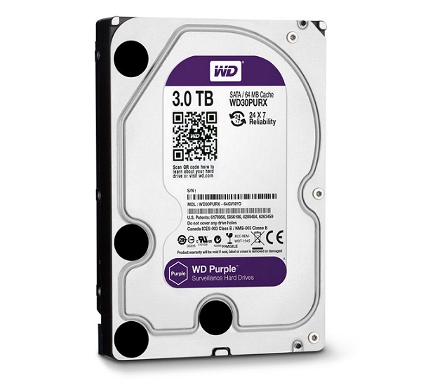 Ổ cứng chuyên dụng 3TB WESTERN PURPLE WD30PURX-78