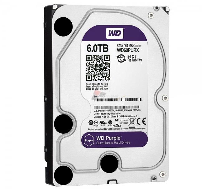 Ổ cứng chuyên dụng 6TB WESTERN PURPLE WD60PURX-78