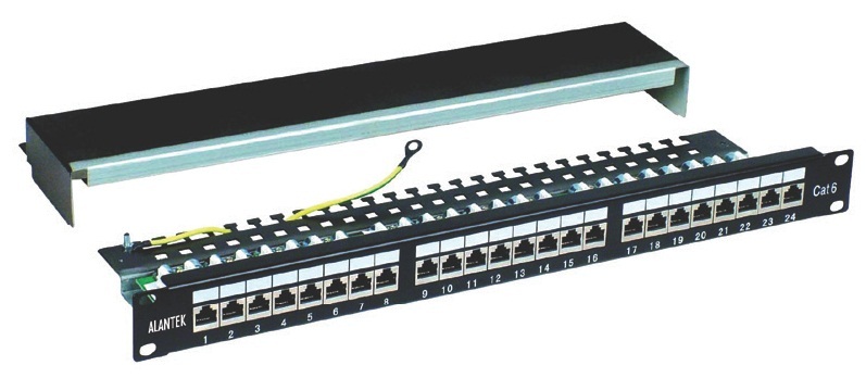 Patch panel 24-port CAT6 UTP Alantek