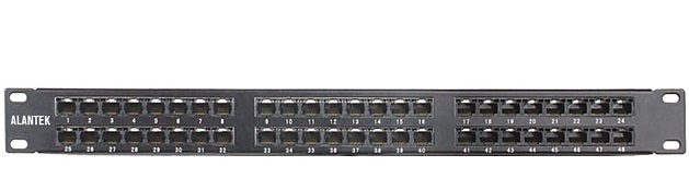 Patch panel 48-port CAT5e UTP Alantek