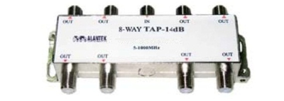 Bộ chia Tap off Indoor 8-way 14dB Alantek (308-N5278X-IT14)