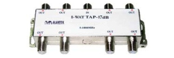 Bộ chia Tap off Indoor 8-way 17dB Alantek (308-N5278X-IT17)