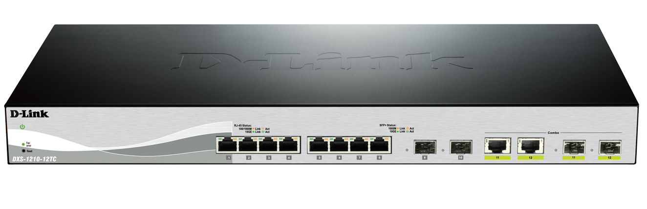 8 port Gigabit Ethernet + 2 port 10G SFP+ D-LINK DXS-1210-10TS