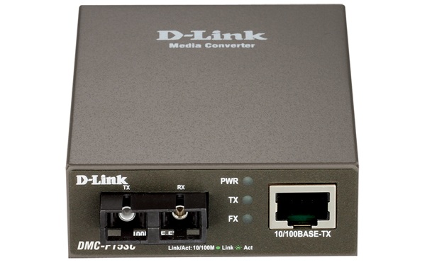 100Base-TX to 100Base-FX (SC) Single-mode Media Converter D-Link DMC-F15SC