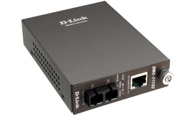 10/100Base-TX (UTP) to 100Base-FX (SC) Single-mode Media Converter D-Link DMC-515SC