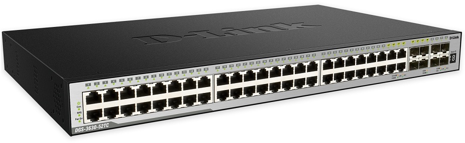 52-Port Layer 3 Stackable Managed Gigabit Switch D-Link DGS-3630-52TC