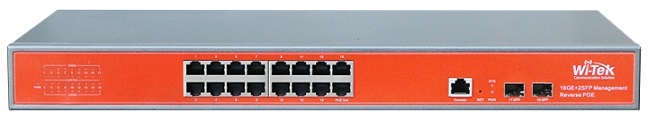 16GE+2SFP port Full Gigabit 48V PoE Switch WITEK WI-PMS318GF