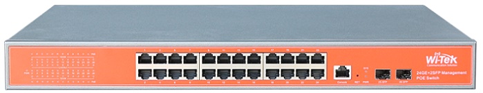 24GE+2SFP Full Gigabit 48V PoE Switch WITEK WI-PMS326GF