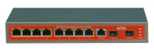 1-7 port Gigabit 24V PoE Switch WITEK WI-PMS310GFR