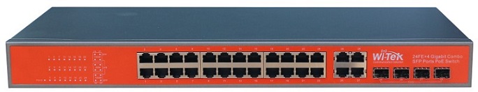 24FE+2GE+2SFP Switch WITEK WI-SF128GF