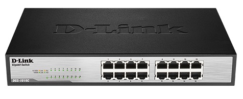 16-port 10/100/1000Mbps Unmanaged Switch D-LINK DGS-1016C