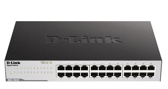 24-port 10/100/1000Mbps Unmanaged Switch D-LINK DGS-1024C