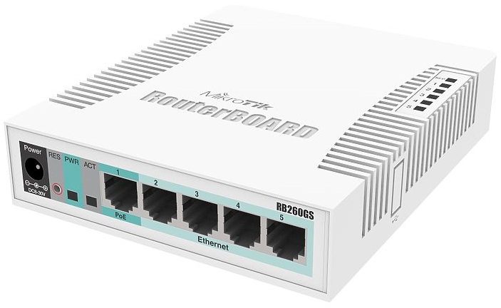 SOHO Switch Mikrotik RB260GS (CSS106-5G-1S)