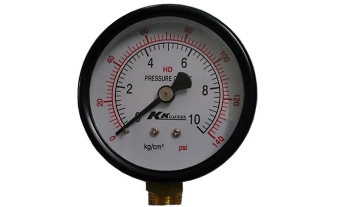 Đồng hồ khô áp suất 0-10 kg/cm2/psi - 63mm KK Gauges