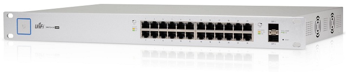 24-Port Switch PoE Gigabit 24V 802.3af/at UniFi US-24-500W