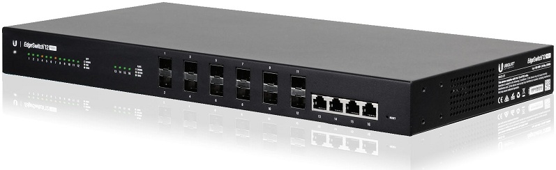 12-Port Managed Gigabit Fiber Switch UBIQUITI EdgeSwitch ES-12F