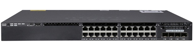 24-Port 10/100/1000Mbps + 4 x Gigabit SFP LAN Base Switch Cisco WS-C3650-24TS-L