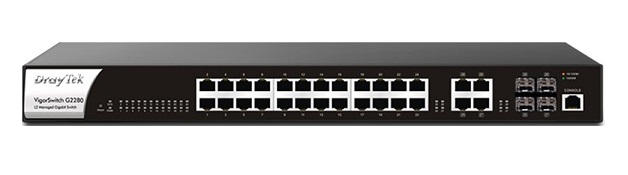 28-Port L2 Managed Gigabit Switch DrayTek Vigor G2280