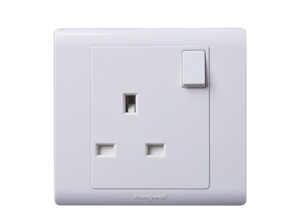 Ổ cắm đơn 3 chấu 13A có công tắc HONEYWELL R2757WHI