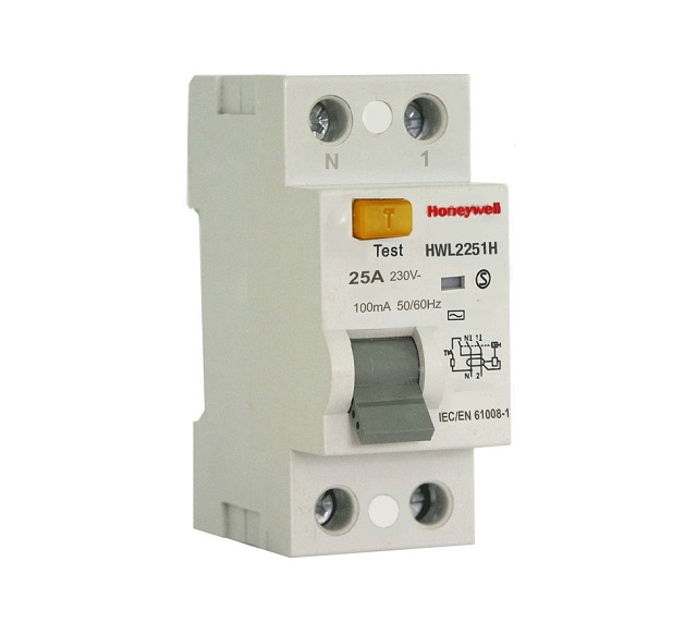 Cầu dao bảo vệ chống dòng rò RDC 2 cực HONEYWELL HWL2251H