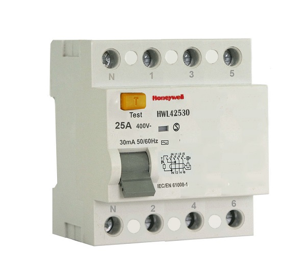 Cầu dao bảo vệ chống dòng rò RDC 4 cực HONEYWELL HWL42530