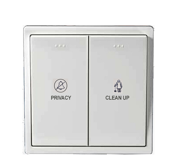 Công tắc đôi 2 chiều “Dọn phòng” và “Không làm phiền” HONEYWELL P63921DNDWHI