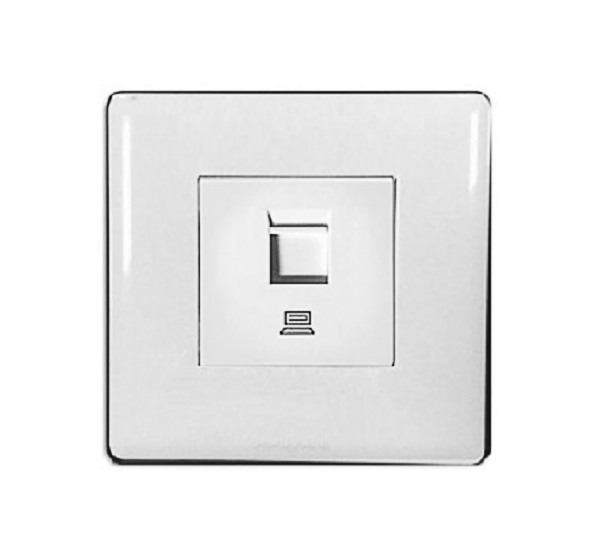 Ổ cắm mạng LAN 1 cổng Cat.6 HONEYWELL P63546WHI