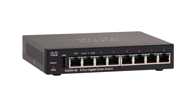 8-Port Gigabit Smart Switch CISCO SG250-08-K9-EU