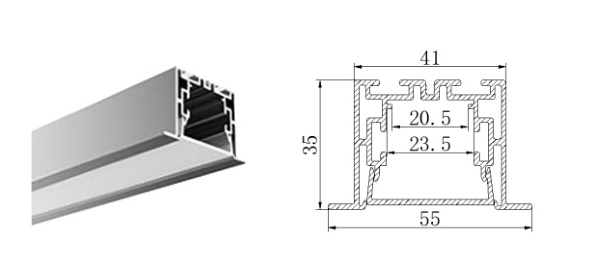 Thanh Profile VinaLED PFVL-3555S/PFVL-3555B