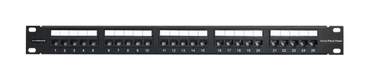 Patch Panel 25-port voice Unshielded VIVANCO (VCCPUF3251)