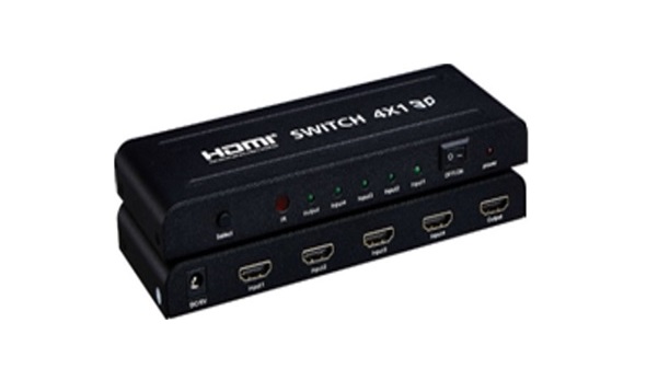 Bộ chuyển HDMI Sofly 4 vào 1 ra (Có Remote)