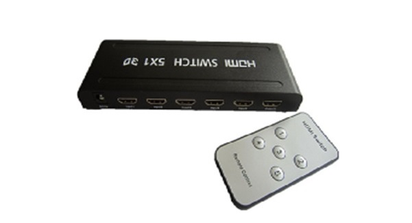 Bộ chuyển HDMI SOFLY 5 vào 1 ra (Có remote)