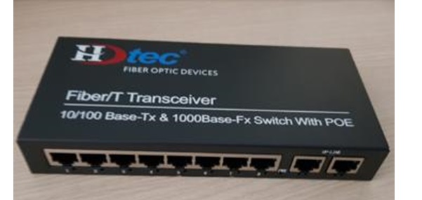 8-Port 10/100Mbps + 2-Port Uplink 1G PoE Switch HDTEC