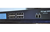 Switch PoE HDTEC | 16-port 1G + 2-port Uplink 1G Switch PoE quang HDTEC 