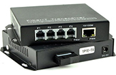 Media Converter HDTEC | Bộ chuyển đổi quang sang RJ11/RJ12 HDTEC (4 port RJ11/RJ12 + 1 Port RJ45)