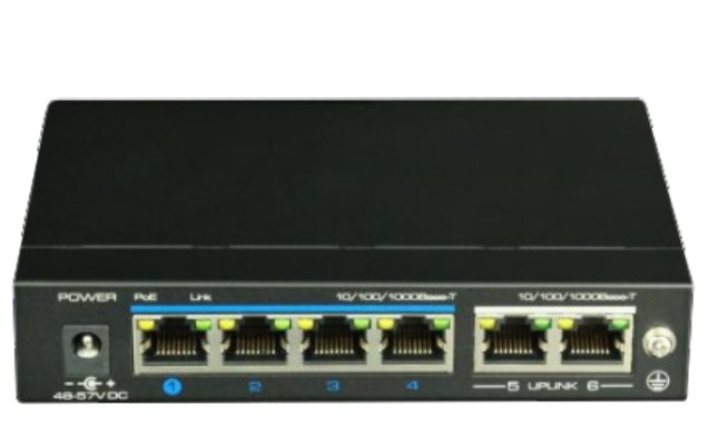 4-Port 10/100/1000Mbps PoE Switch IONNET IGE-604 (60)