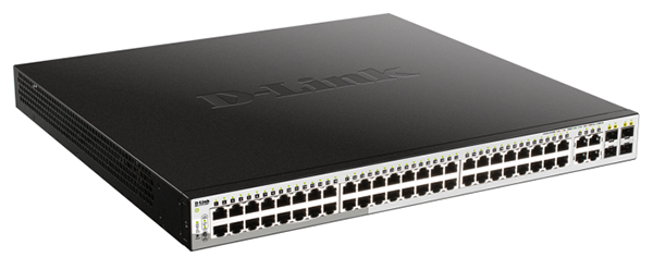 52-Port Web Smart Gigabit Managed PoE Switch D-Link DGS-1210-52P