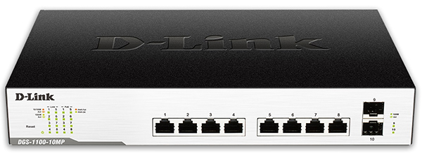 8-Port Gigabit  EasySmart (Max) Managed PoE Switch D-Link DGS-1100-10MP